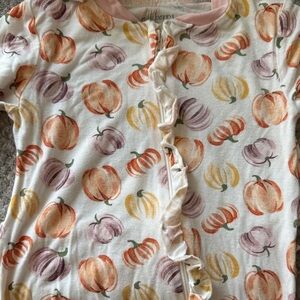 NWOT Milkberry Bamboo Footie Sleeper Pumpkin Print 6-9 months